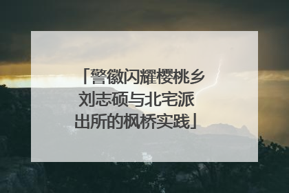 警徽闪耀樱桃乡 刘志硕与北宅派出所的枫桥实践