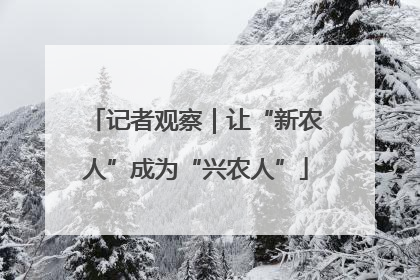 记者观察｜让“新农人”成为“兴农人”