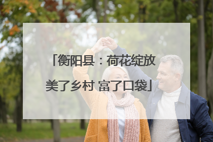 衡阳县：荷花绽放 美了乡村 富了口袋