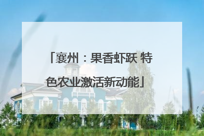 襄州：果香虾跃 特色农业激活新动能