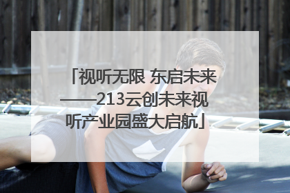 视听无限 东启未来——213云创未来视听产业园盛大启航