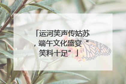运河笑声传姑苏，端午文化盛宴“笑料十足”