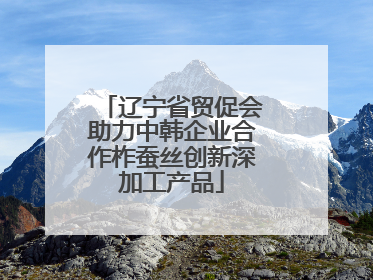 辽宁省贸促会助力中韩企业合作柞蚕丝创新深加工产品