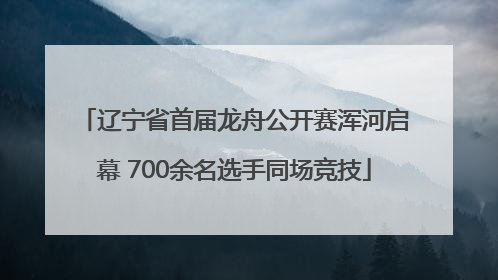 辽宁省首届龙舟公开赛浑河启幕 700余名选手同场竞技