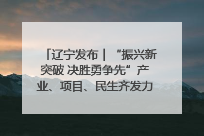 辽宁发布｜“振兴新突破 决胜勇争先”产业、项目、民生齐发力 葫芦岛按下决胜之年“加速键”