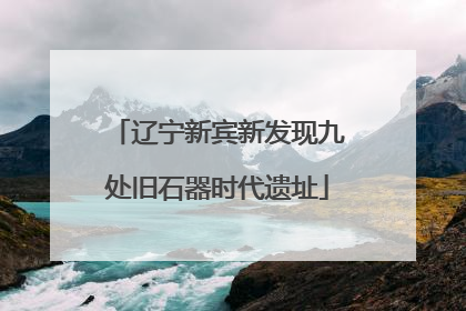 辽宁新宾新发现九处旧石器时代遗址