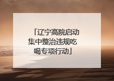 辽宁高院启动集中整治违规吃喝专项行动