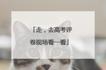 走，去高考评卷现场看一看