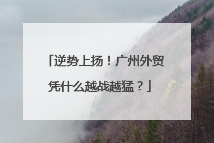 逆势上扬！广州外贸凭什么越战越猛？