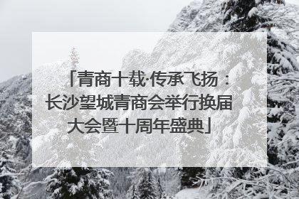 青商十载·传承飞扬：长沙望城青商会举行换届大会暨十周年盛典