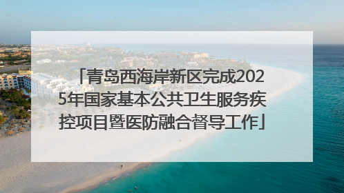 青岛西海岸新区完成2025年国家基本公共卫生服务疾控项目暨医防融合督导工作