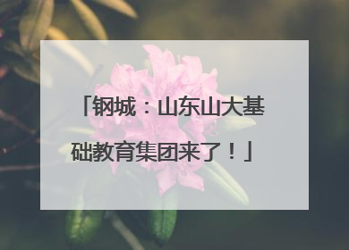 钢城：山东山大基础教育集团来了！