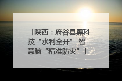 陕西：府谷县黑科技“水利全开” 智慧脑“精准防灾”