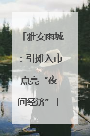 雅安雨城：引摊入市 点亮“夜间经济”