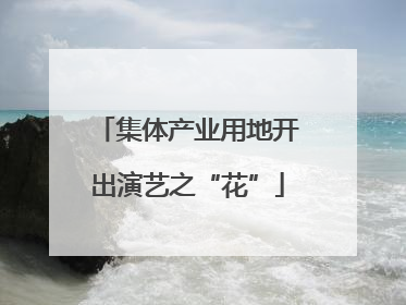 集体产业用地开出演艺之“花”