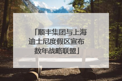 顺丰集团与上海迪士尼度假区宣布数年战略联盟