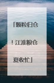 颗粒归仓！江淮粮仓夏收忙