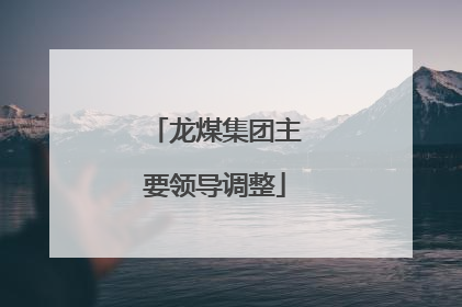 龙煤集团主要领导调整