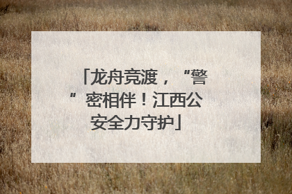 龙舟竞渡，“警”密相伴！江西公安全力守护