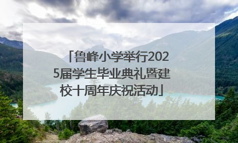 鲁峰小学举行2025届学生毕业典礼暨建校十周年庆祝活动