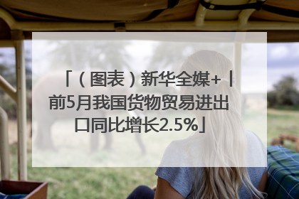 （图表）新华全媒+丨前5月我国货物贸易进出口同比增长2.5%