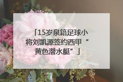 15岁泉籍足球小将刘凯源签约西甲“黄色潜水艇”