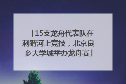 15支龙舟代表队在刺猬河上竞技，北京良乡大学城举办龙舟赛