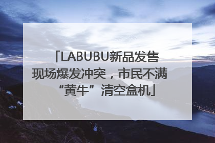 LABUBU新品发售现场爆发冲突，市民不满“黄牛”清空盒机